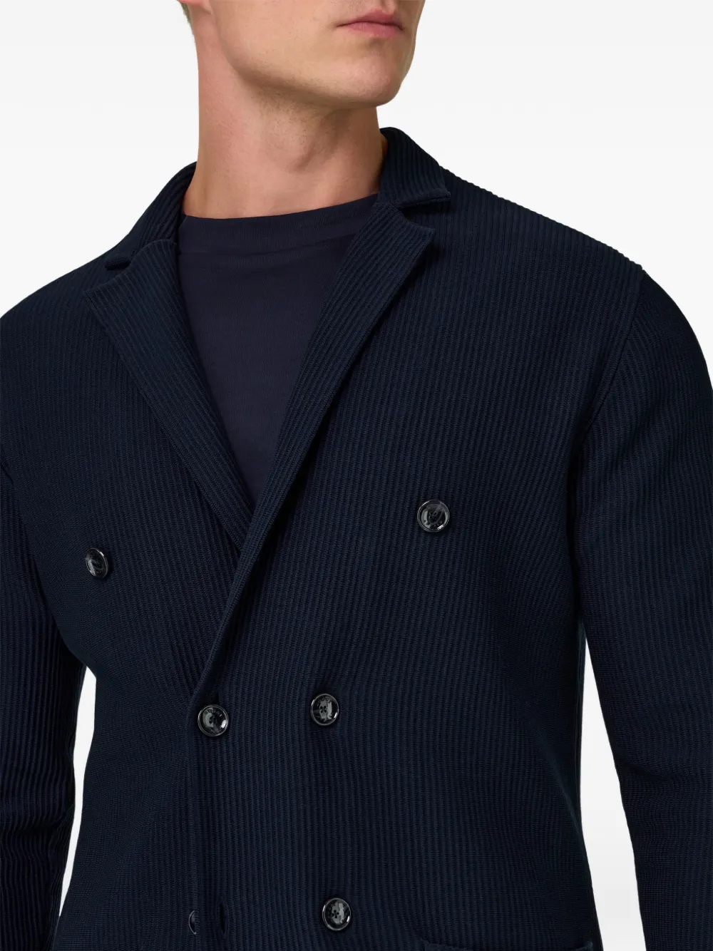 Double-Breasted Knitted Jacket