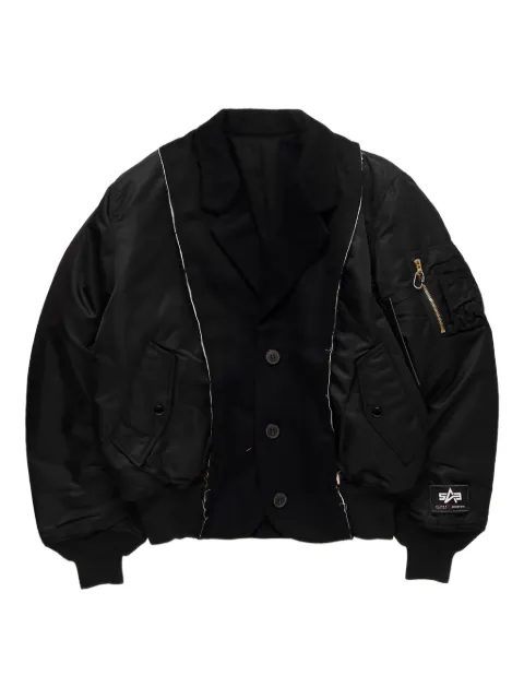 Spencer Badu buttoned bomber jacket