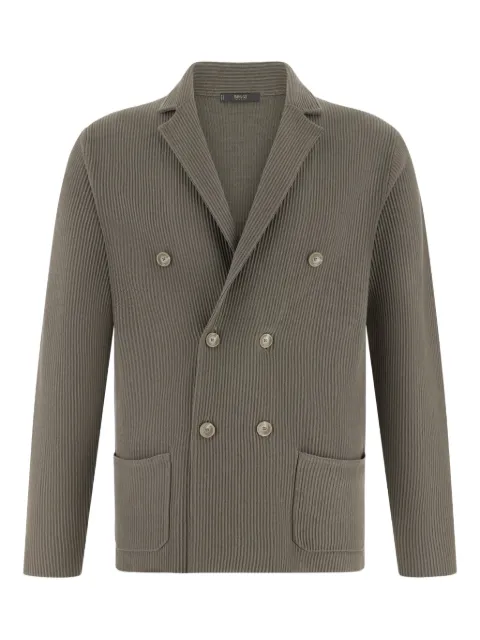 Boggi Milano double-breasted knitted jacket