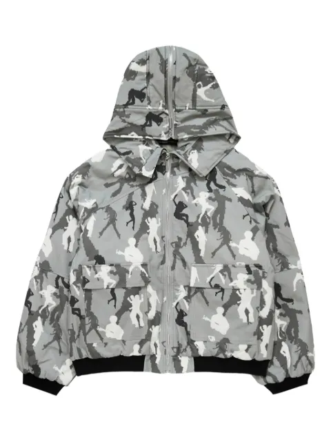 Spencer Badu hooded camouflage jacket