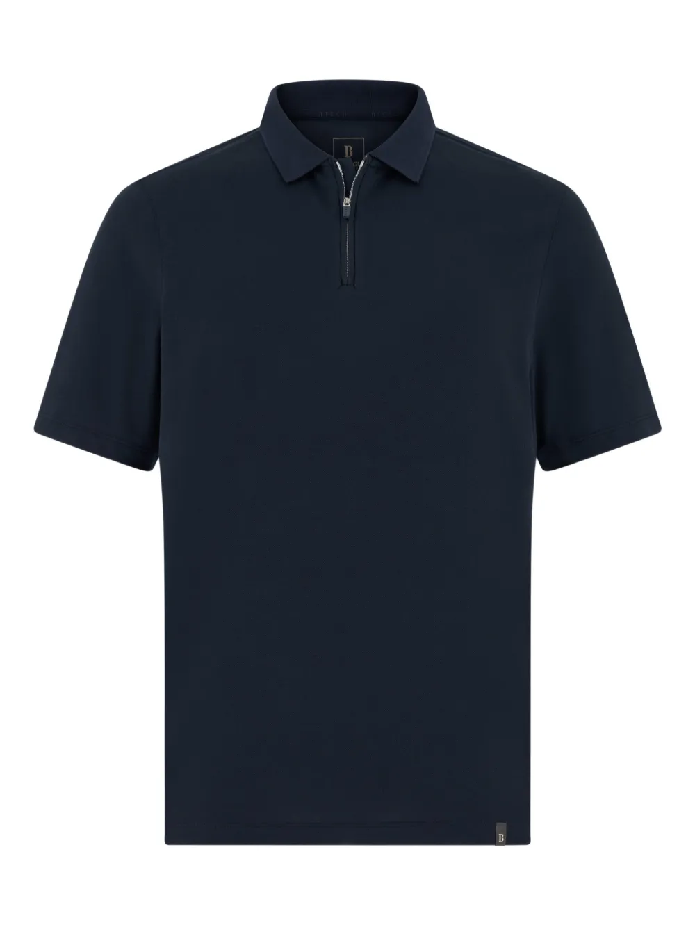 Boggi Milano piqué zip polo shirt - Blu