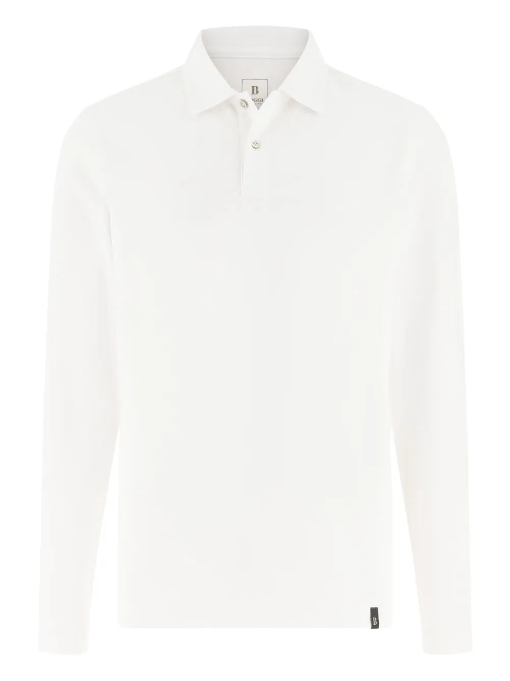 Boggi Milano piqué appliqué polo shirt - Weiß
