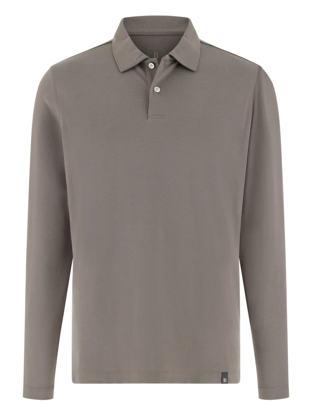 Boggi Milano appliquéd piqué polo shirt - Grigio