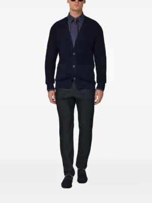 ribbed patch pocket cardigan 3