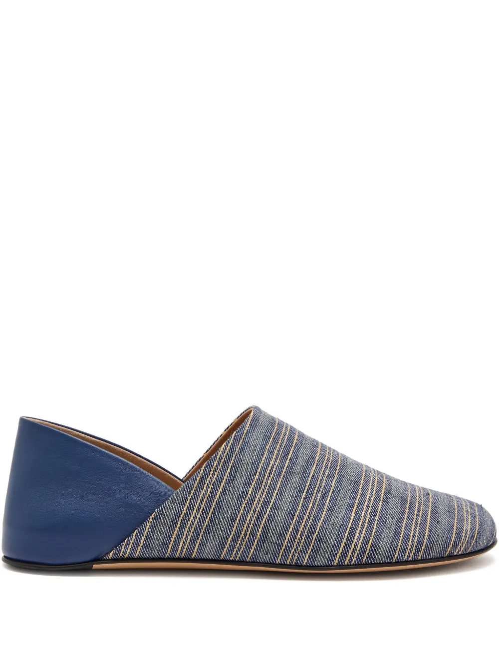 JW Anderson Slippers a righe - Blu