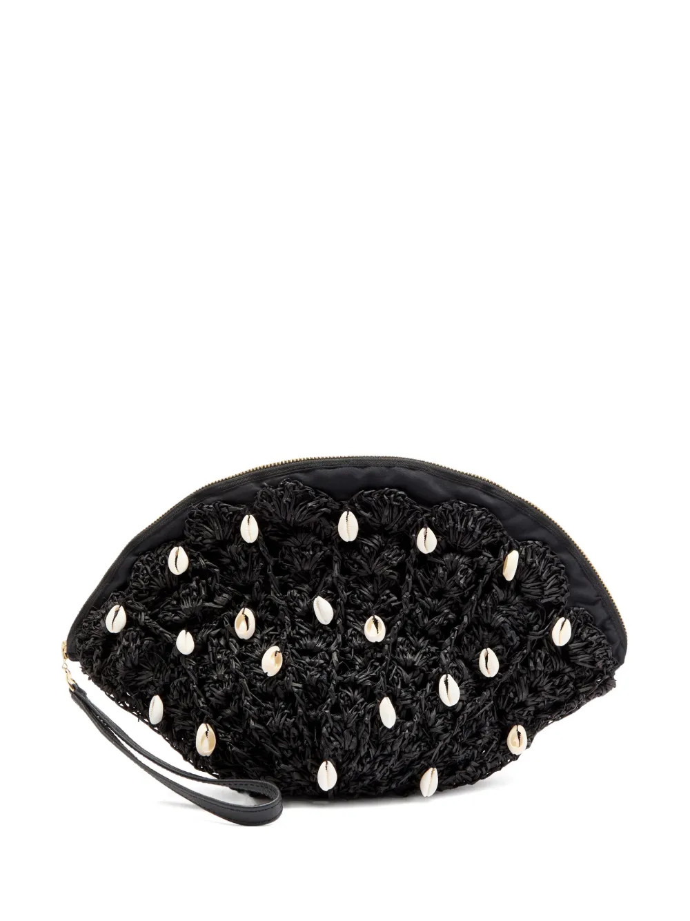 Sensi Studio Clutch con decorazione - Nero
