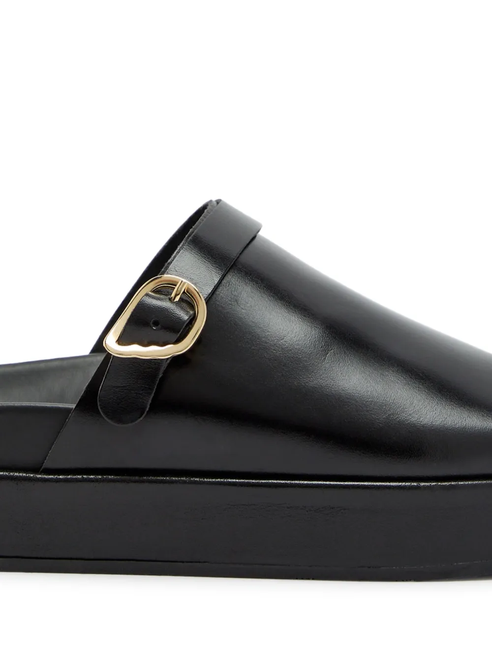 Ancient Greek Sandals Arachova buckle-strap platform sandals Zwart