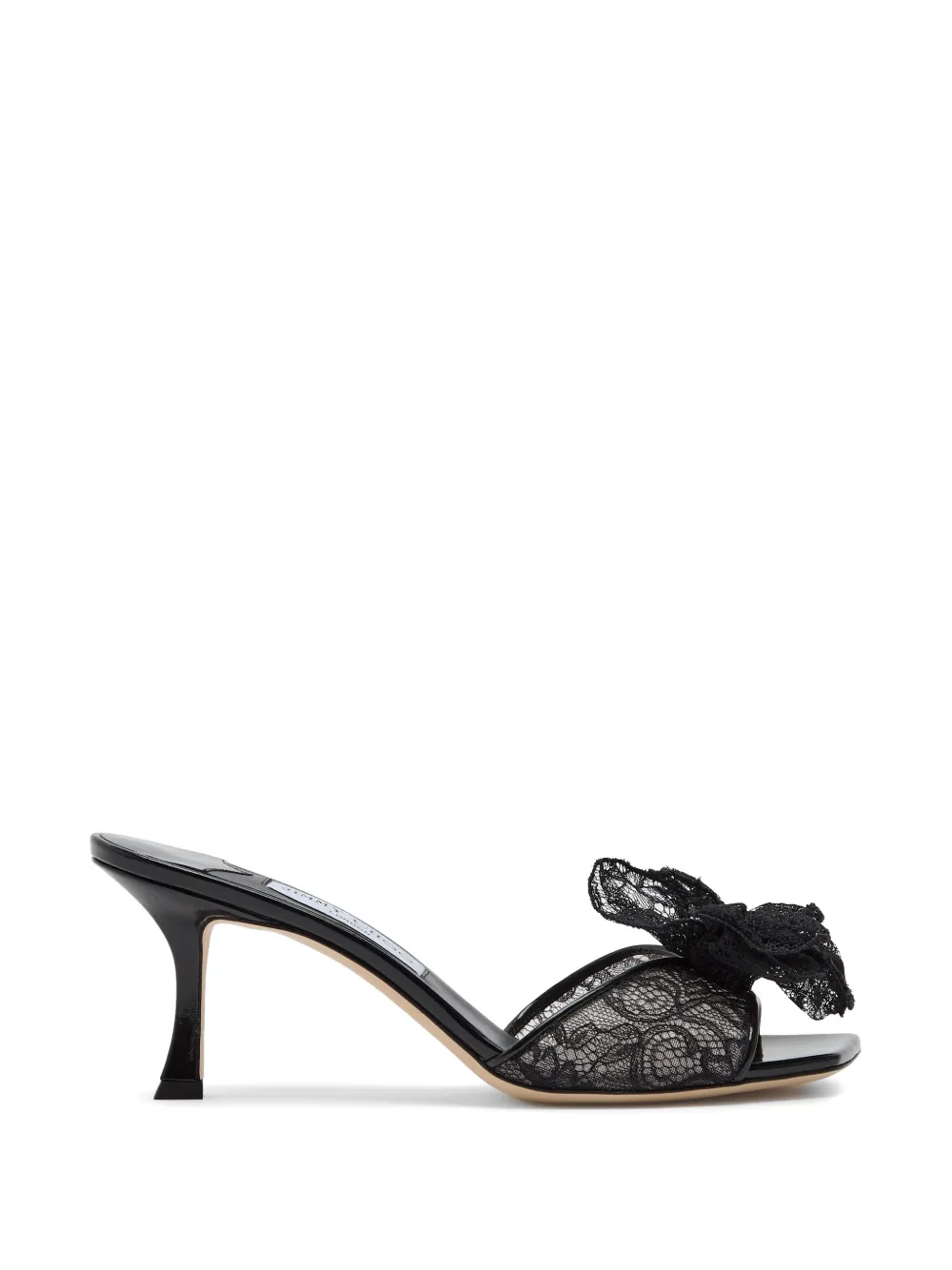 Jimmy Choo Skye Corsage bow-detail mules - Nero