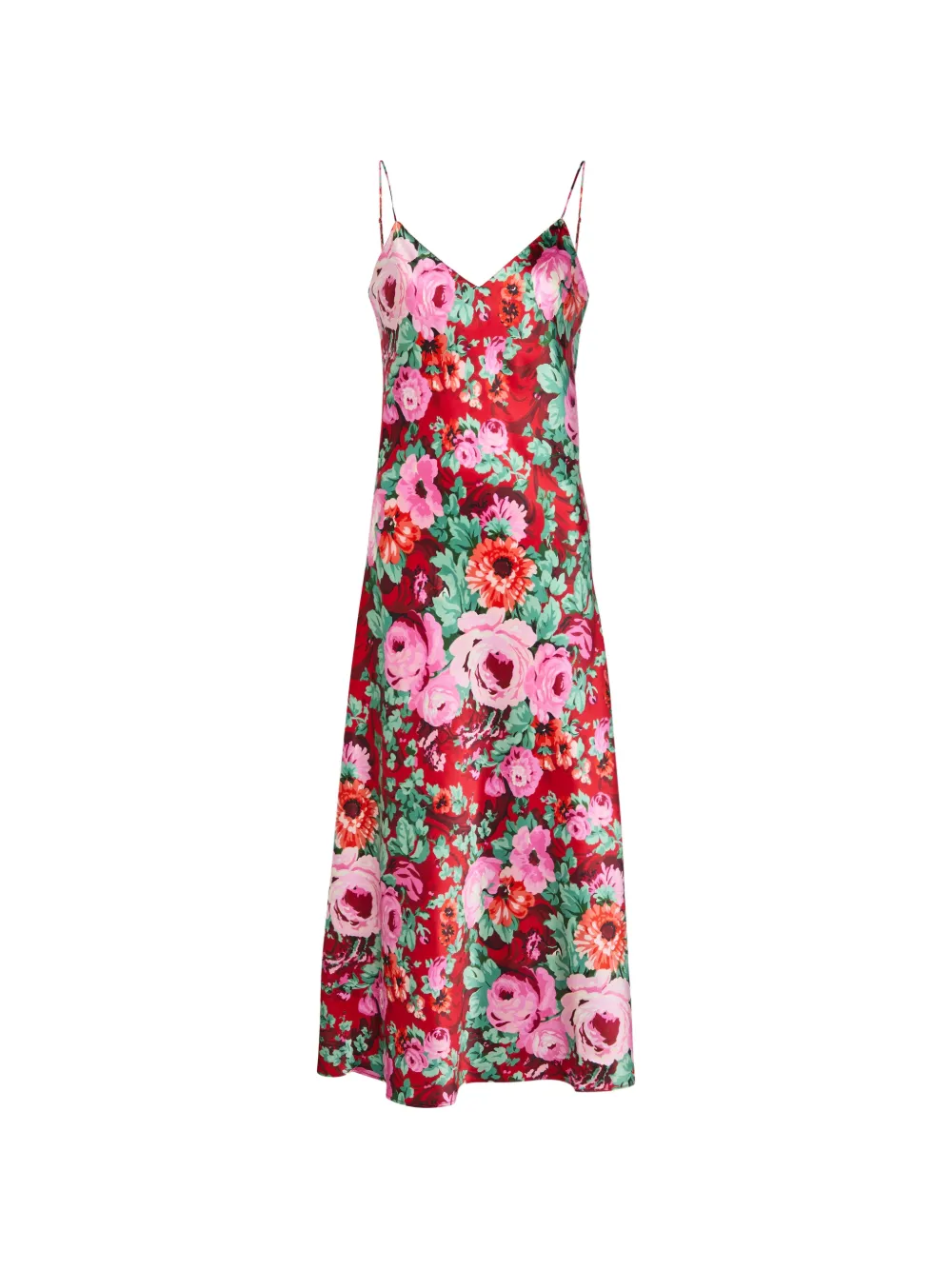 Olivia von Halle Garbo floral-print dress - Rosso