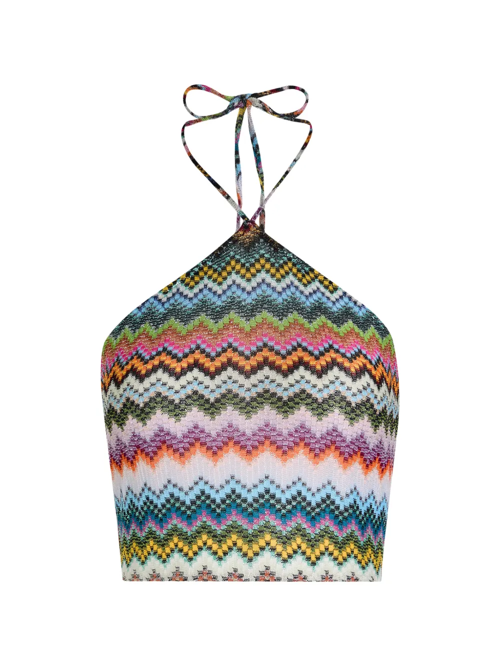 Missoni pixel-effect zigzag pattern top - Blu
