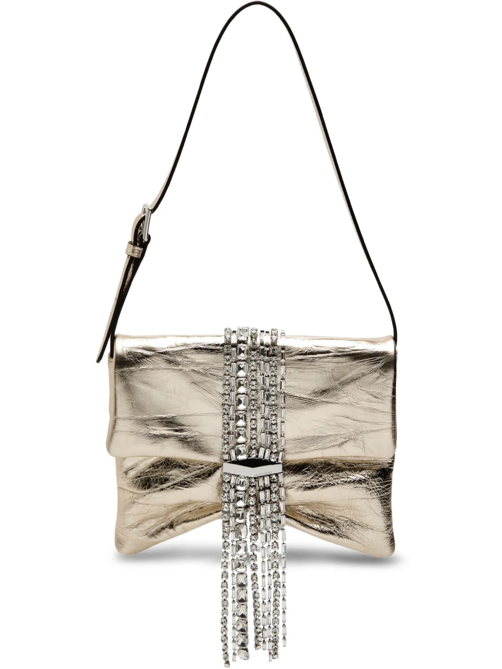 Jimmy Choo Borsa a spalla con decorazione - Argento