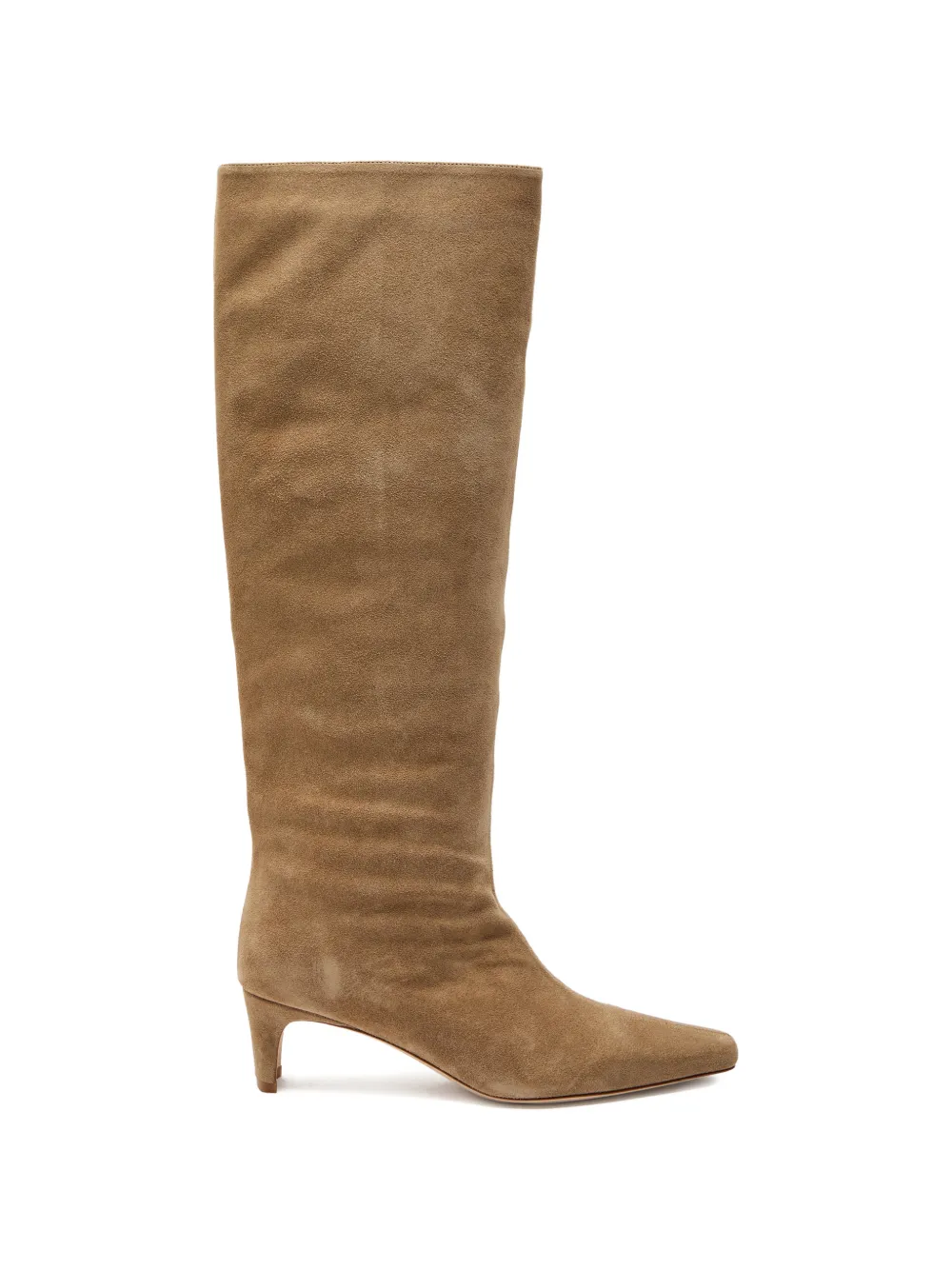 STAUD Wally suede knee-high boots - Toni neutri