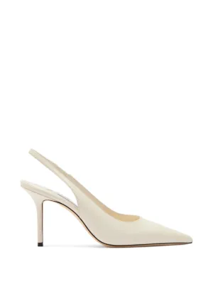 Jimmy Choo スリングバックパンプス ホワイト/ベージュ Jimmy Choo Love スリングバック パンプス | ニュートラル | FARFETCH JP