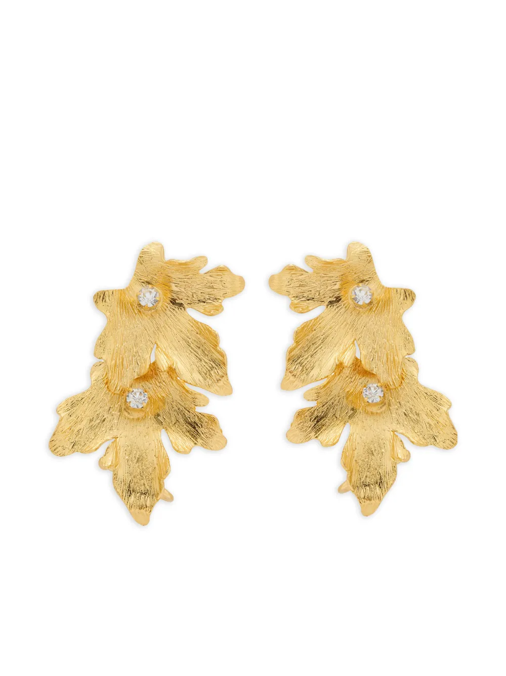Lynyer Mystic leaf earrings - Gold