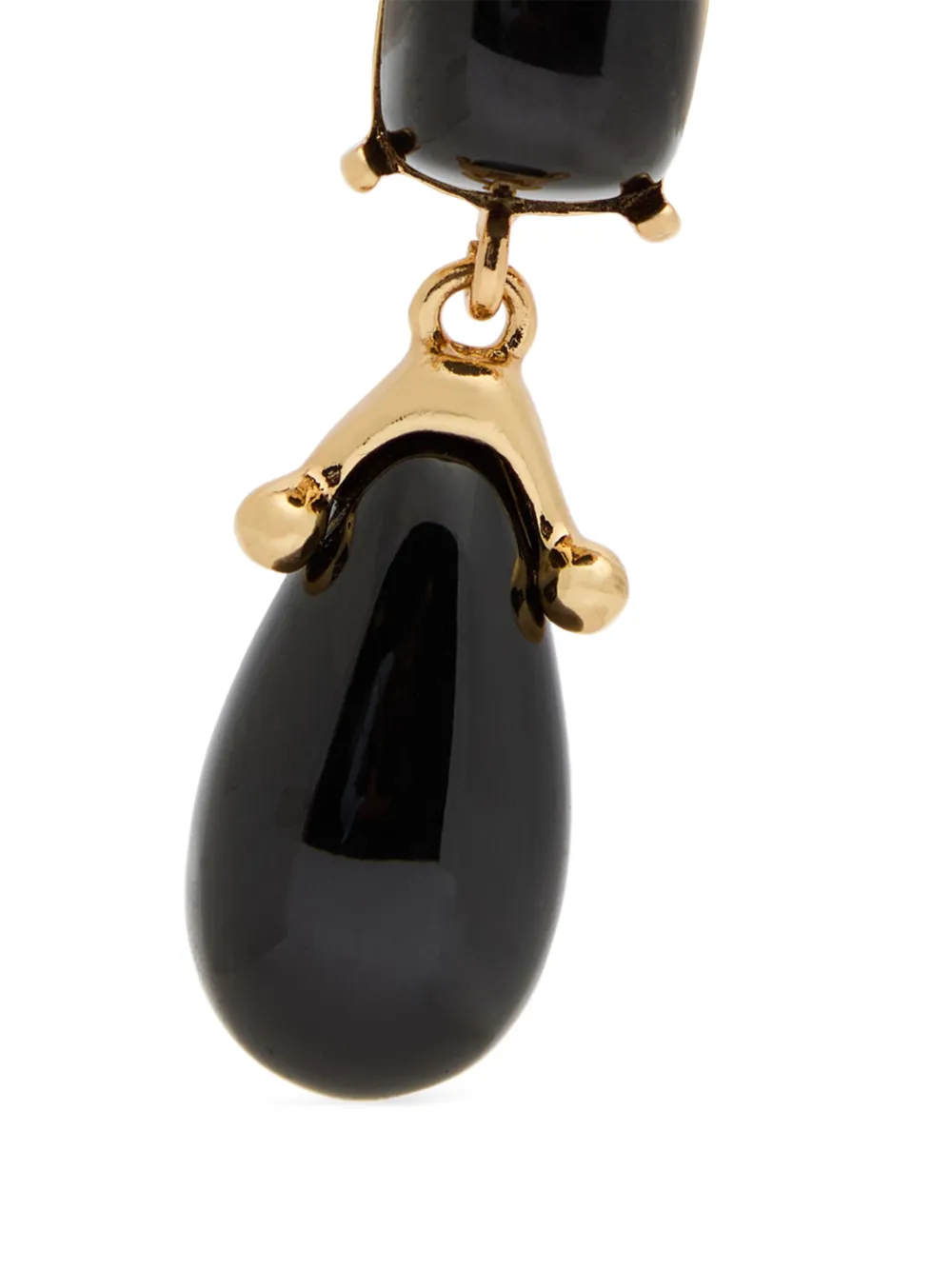 Kenneth Jay Lane Vierkante oorbellen - Zwart