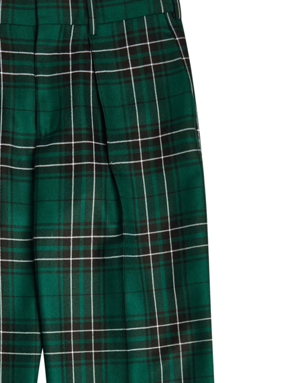 JW Anderson Broek met tartan ruit - Groen