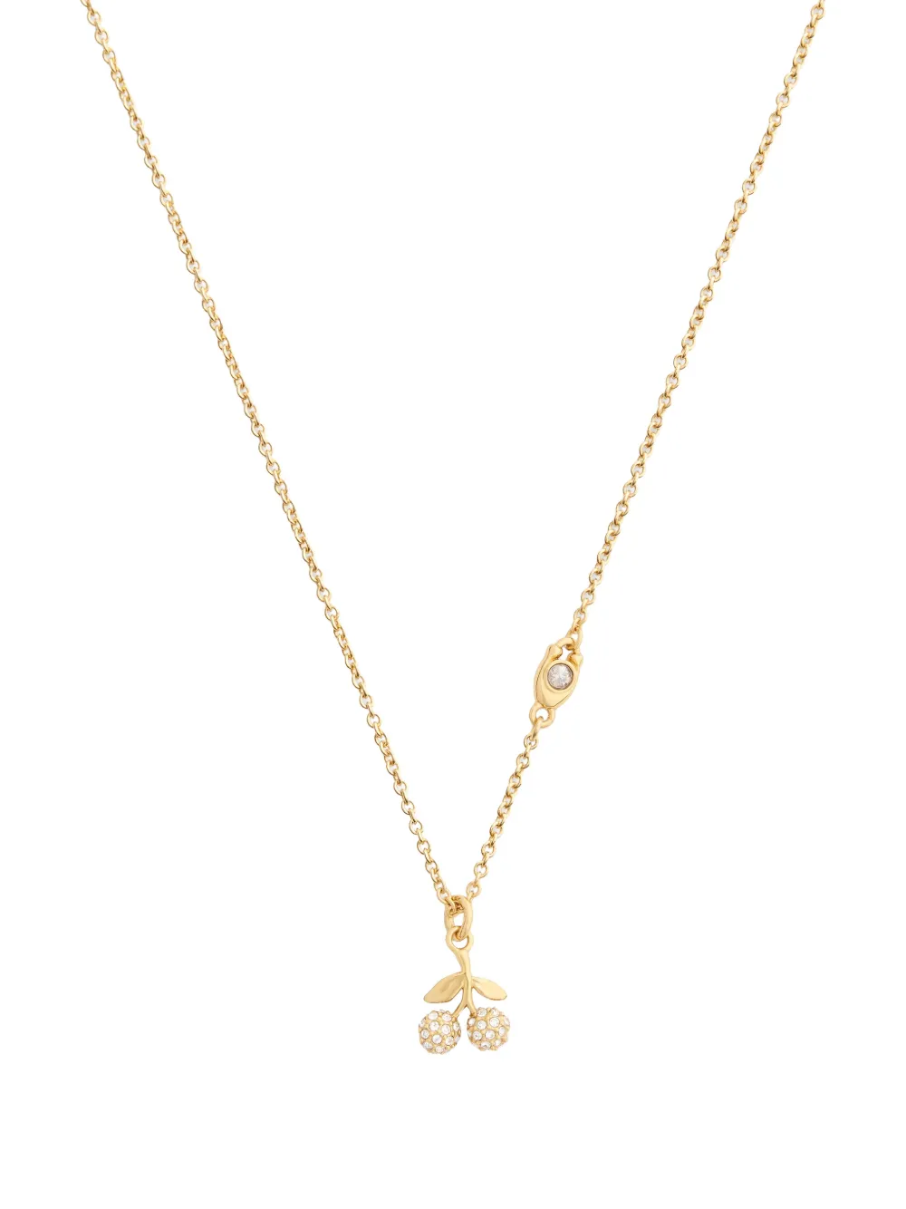 Coach cherry-pendant necklace - Oro