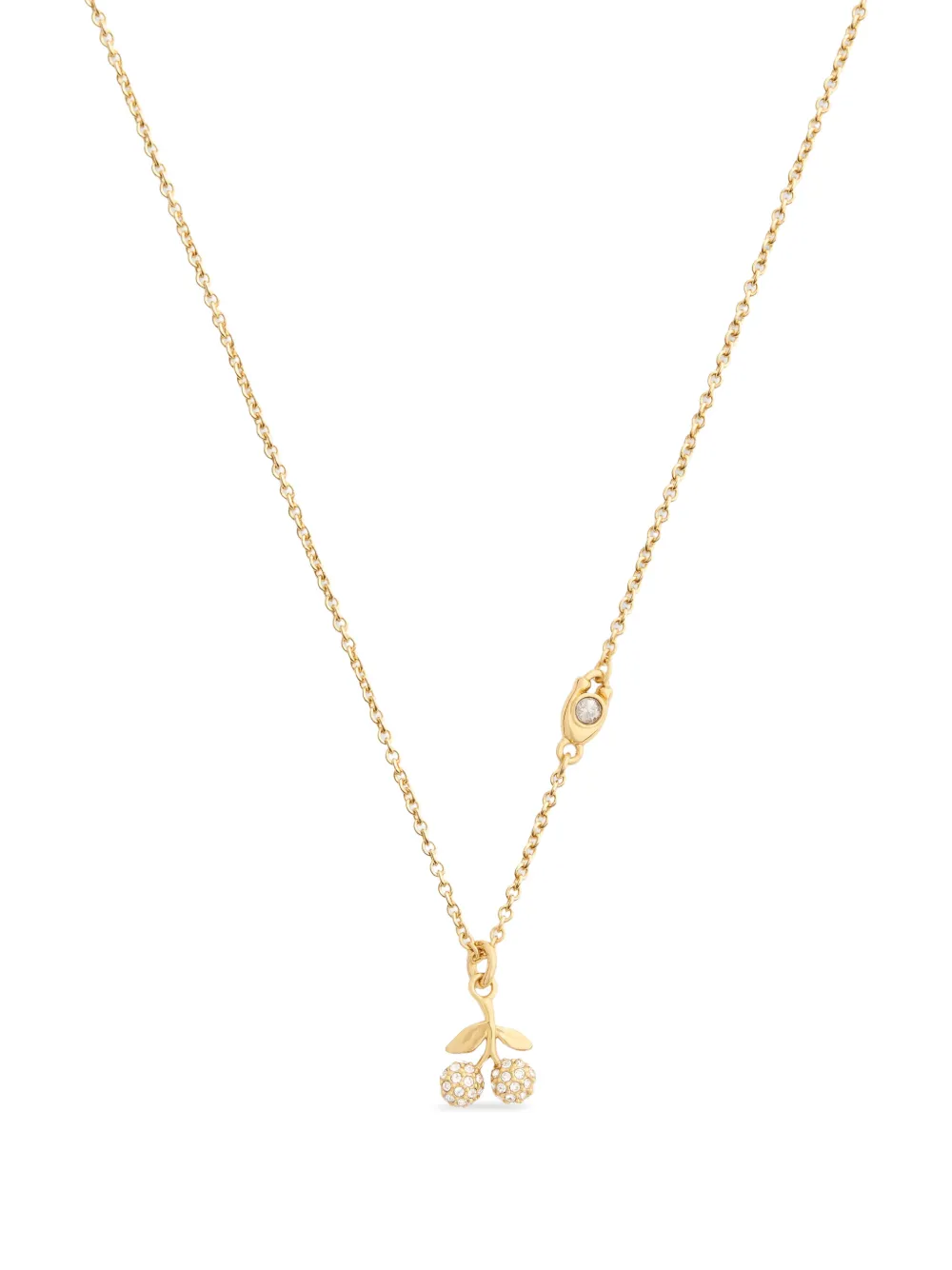Coach cherry-pendant necklace - Oro