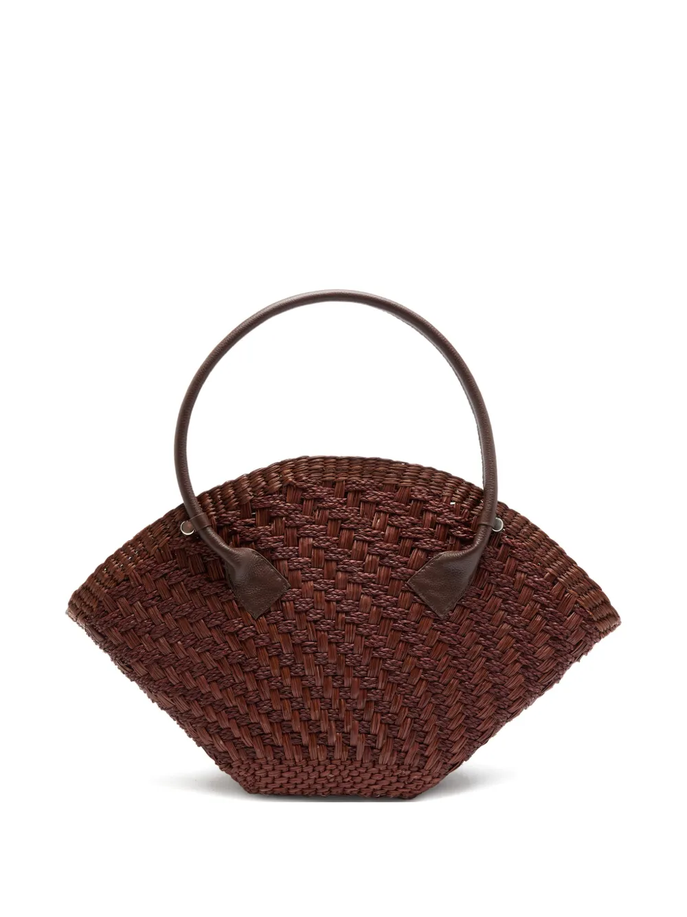 Sensi Studio Borsa tote maxi con motivo intrecciato - Marrone