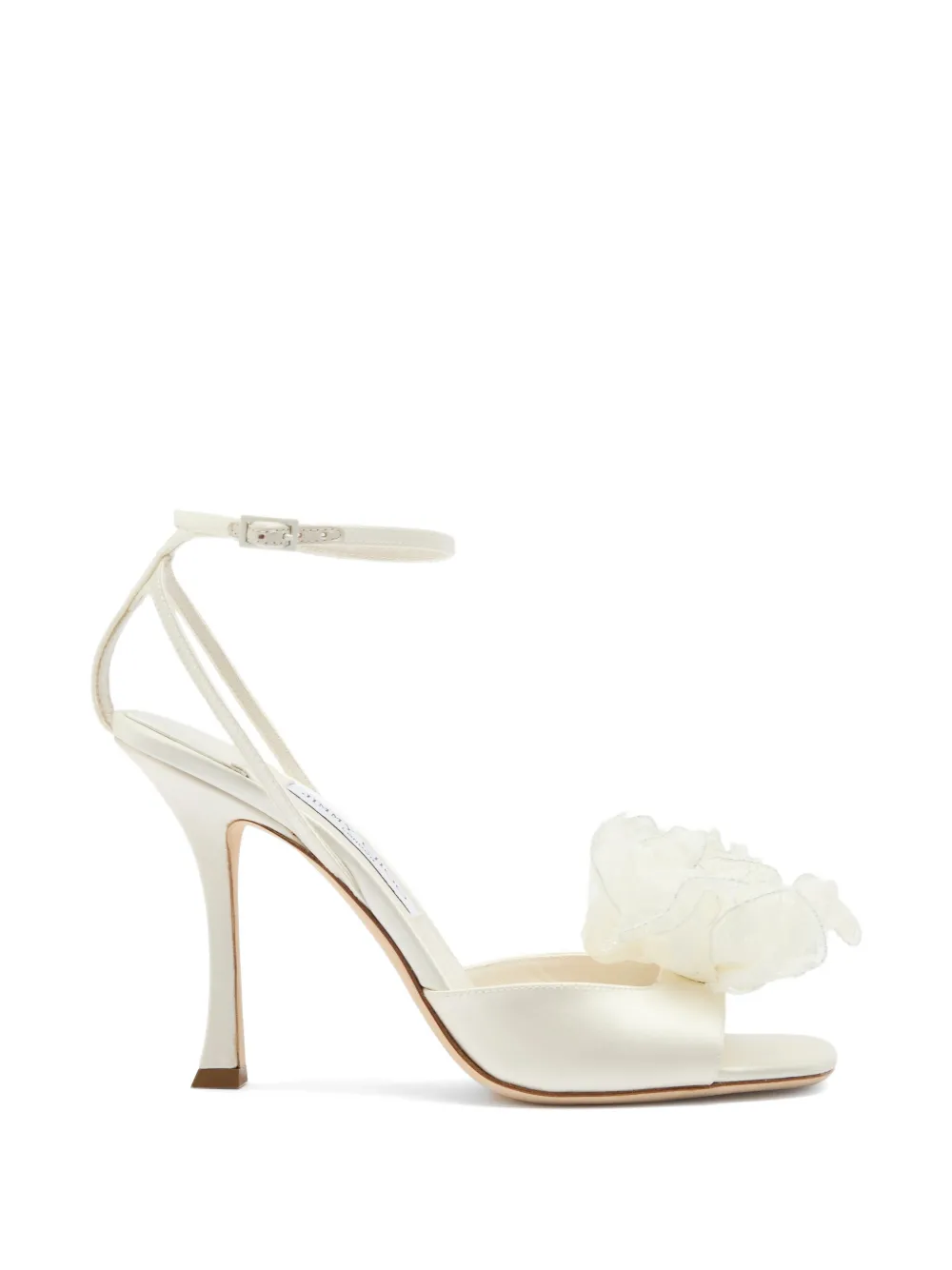 Jimmy Choo Mimmi flower-appliqué sandals Beige