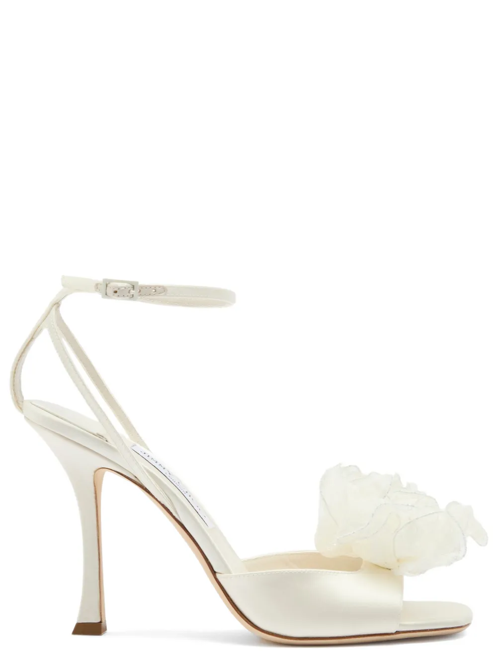 Jimmy Choo Mimmi flower-appliqué sandals Beige