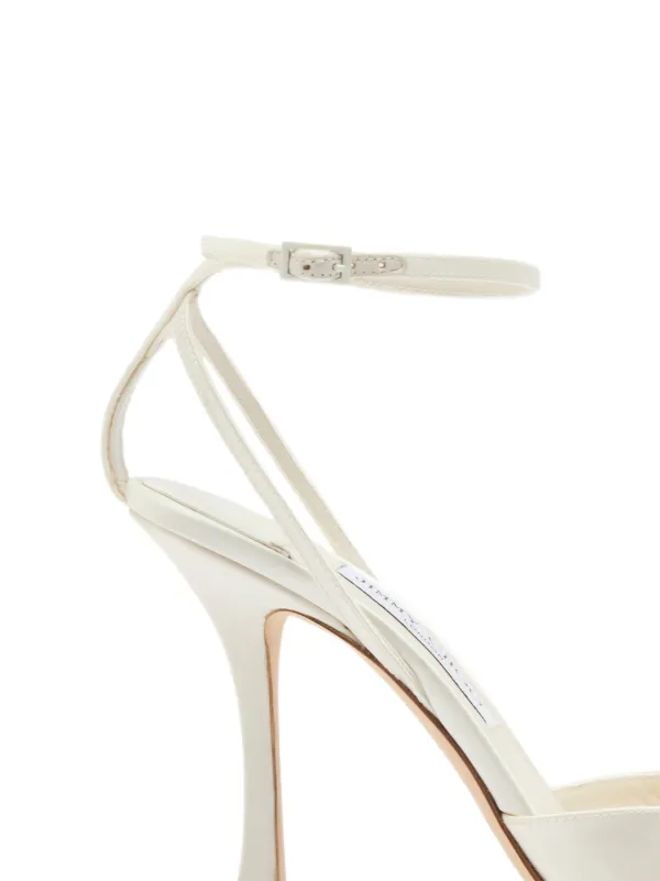 Jimmy Choo Mimmi flower-appliqué Sandals | Neutrals | FARFETCH