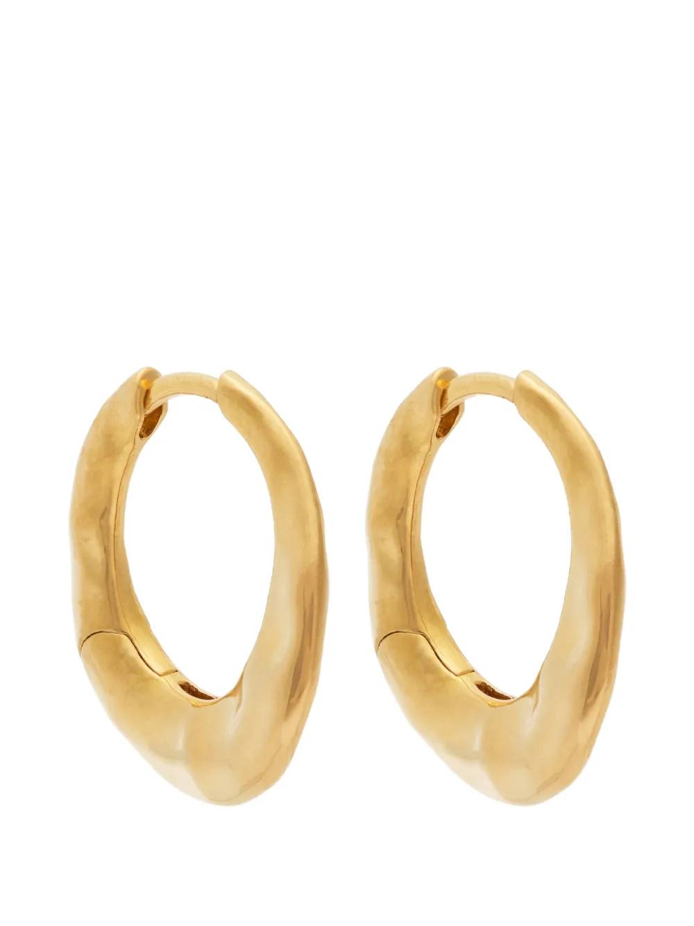 Nina Ricci Daija Hoop Earrings In Gold