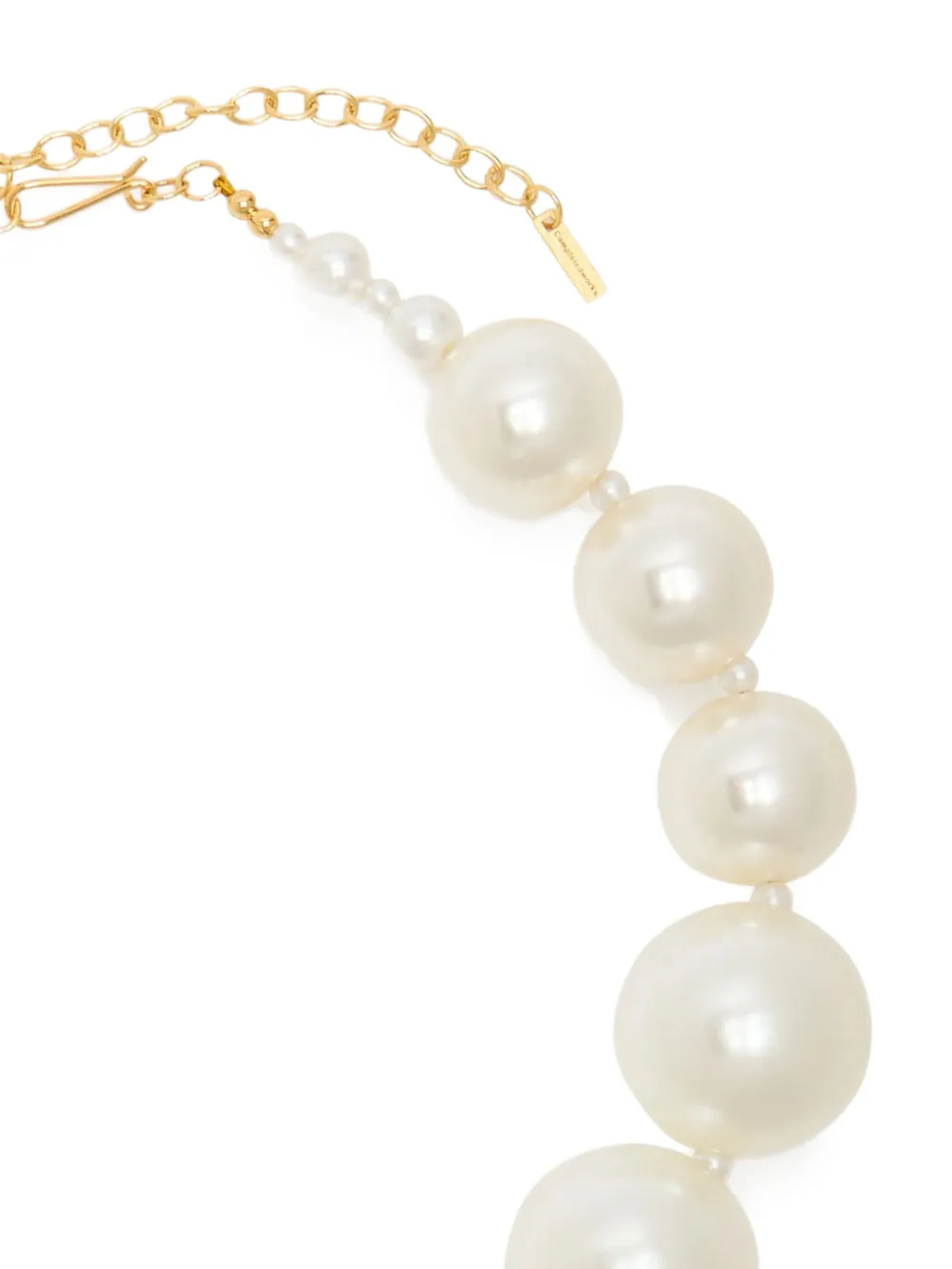 Completedworks The Arcs of the Moon halsketting met imitatieparel - Goud