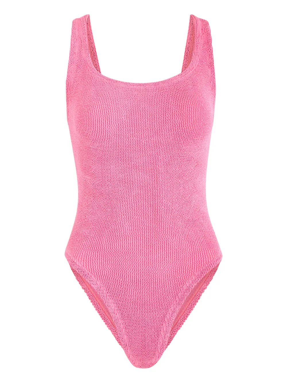 Hunza G square-neck swimsuit - Rosa