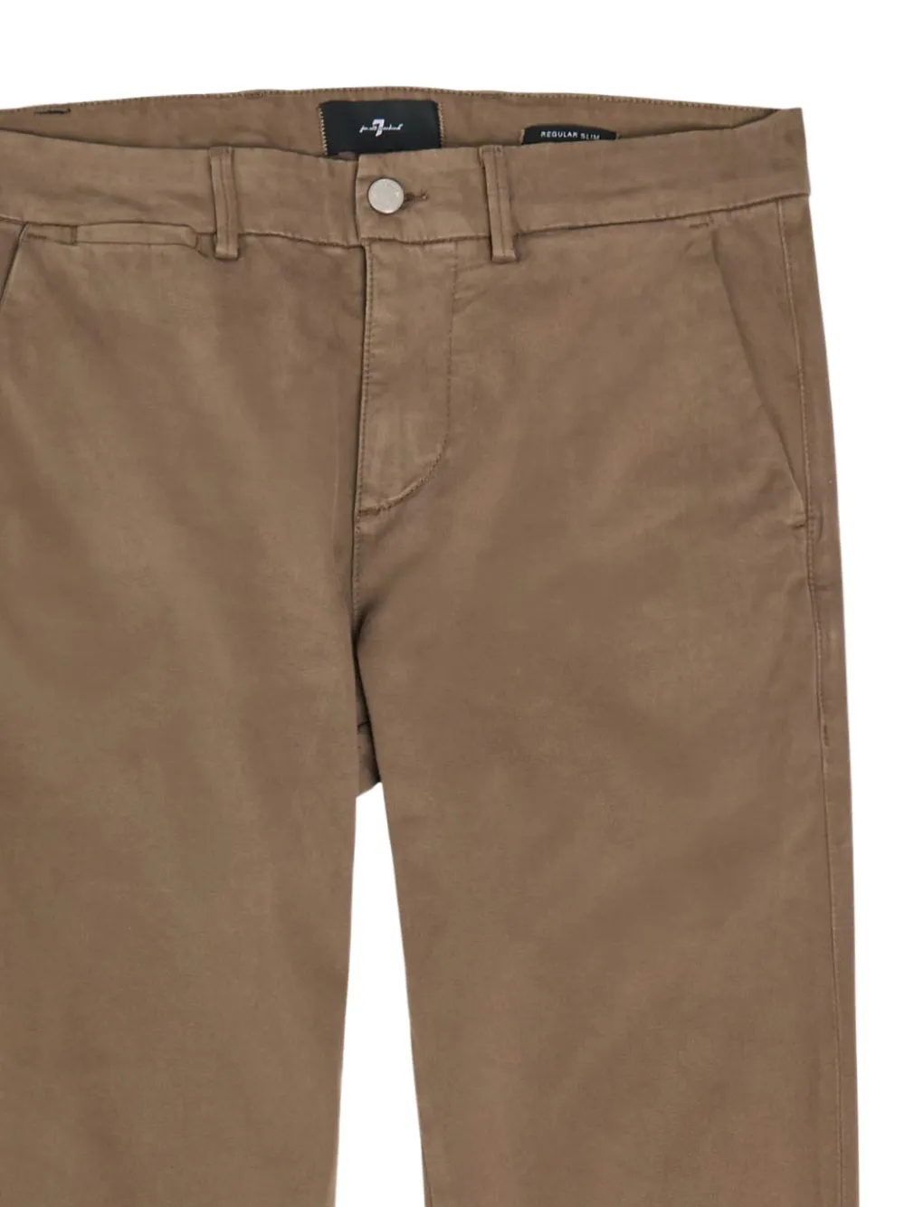 7 For All Mankind Mid waist skinny broek - Bruin