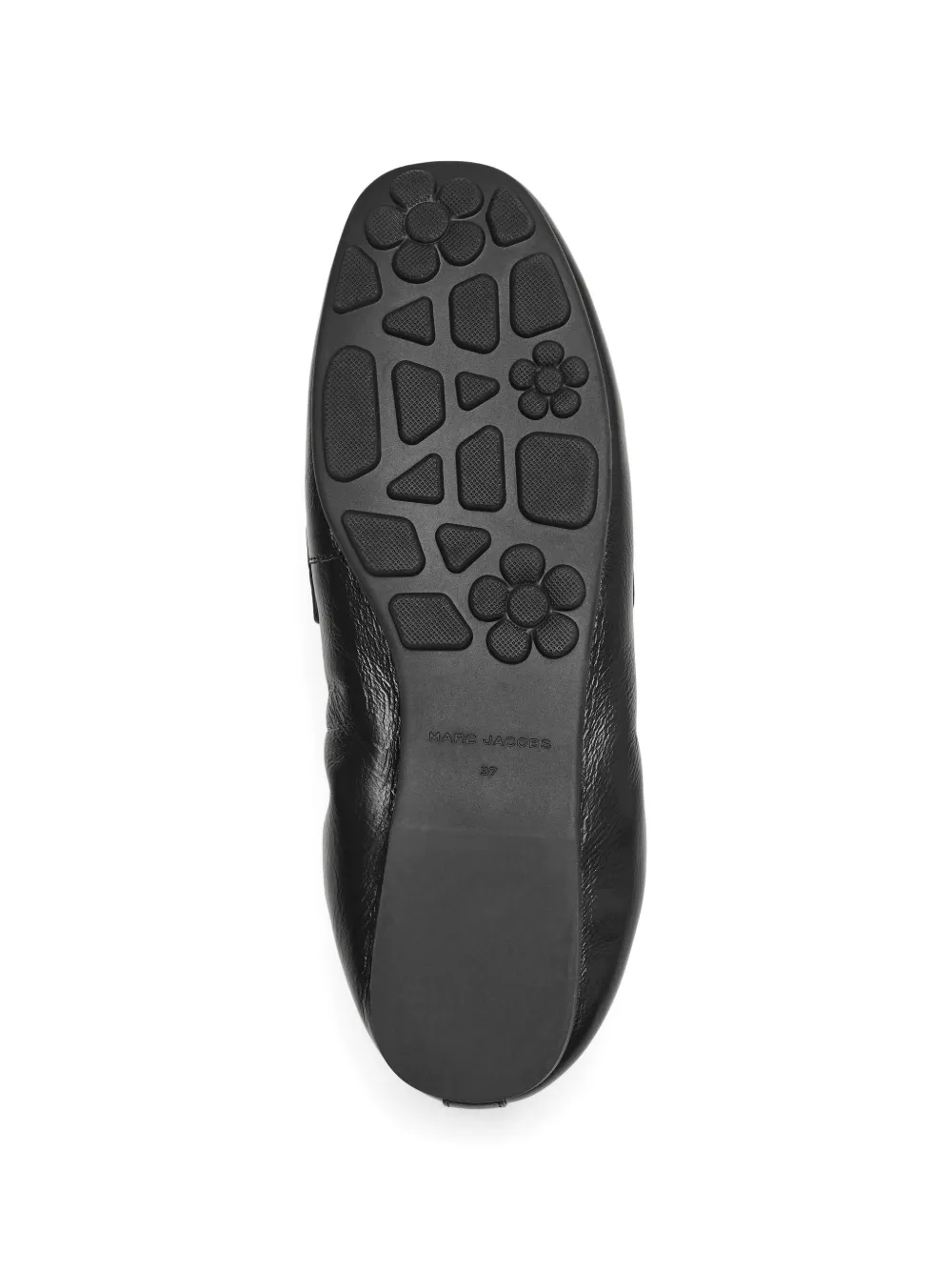 Marc Jacobs Leren loafers met logoplakkaat Zwart