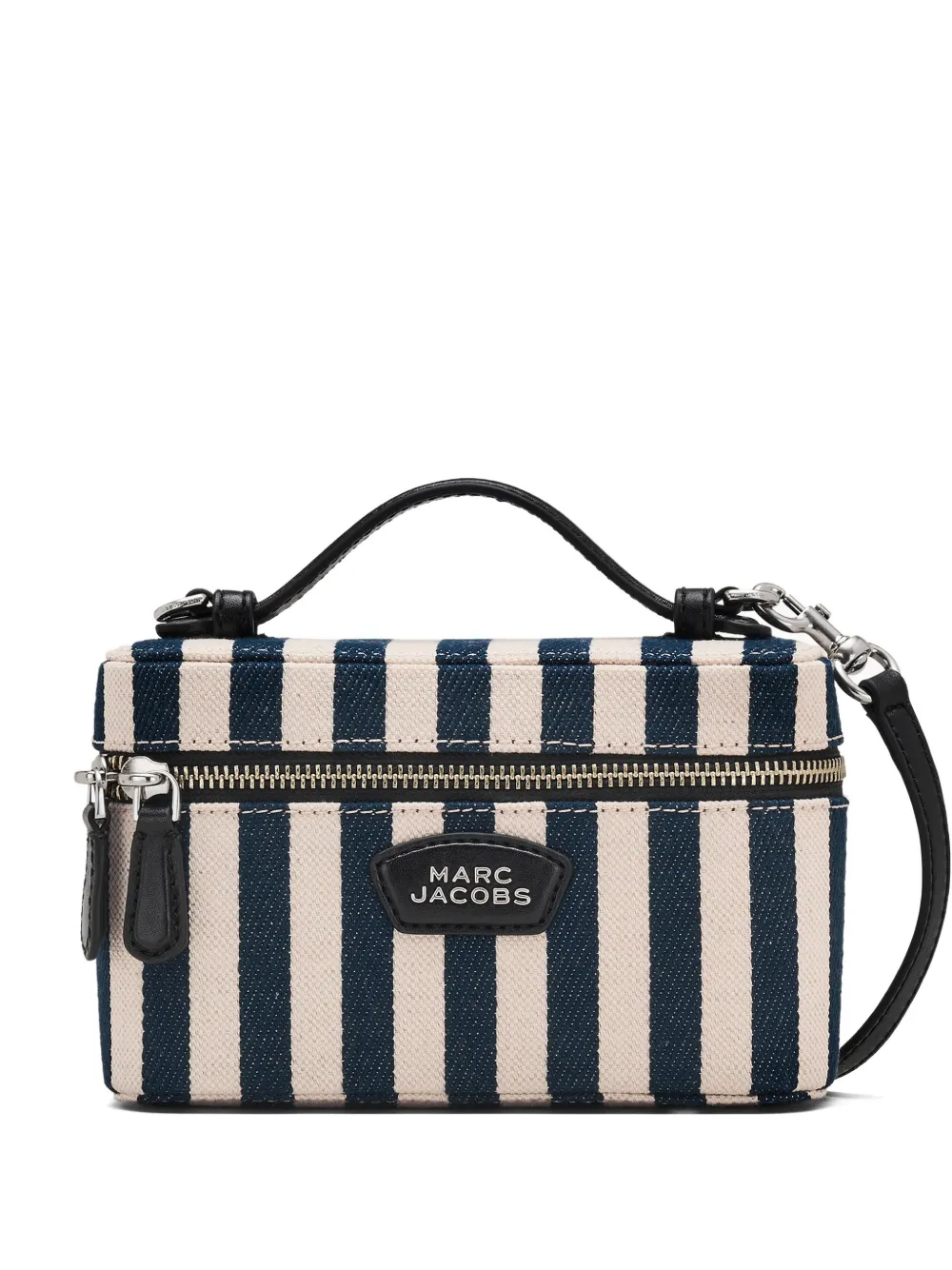 Marc Jacobs Borsa mini Vanity a righe - Blu