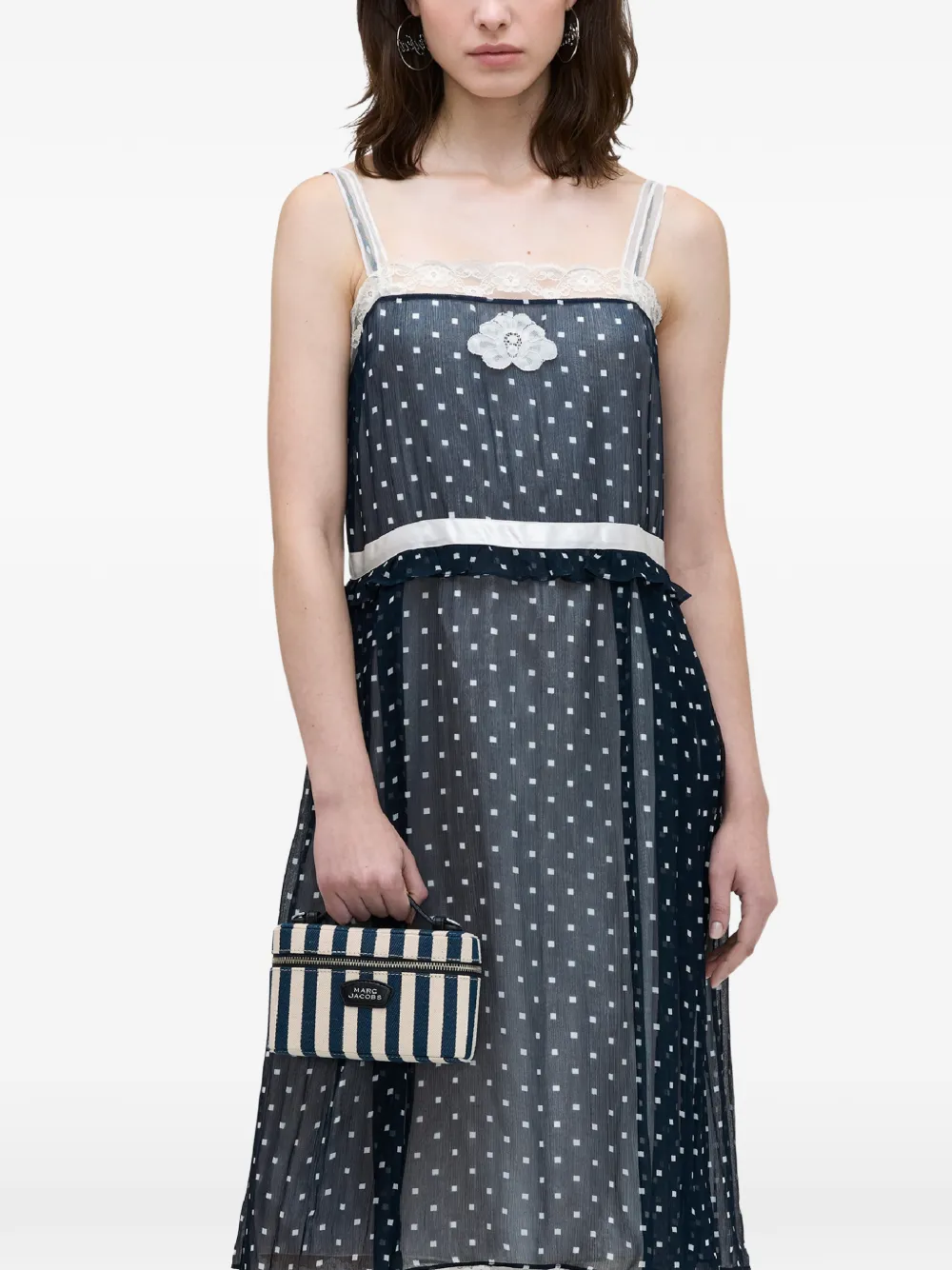  Marc Jacobs Striped Vanity Mini Bag - Blue 
