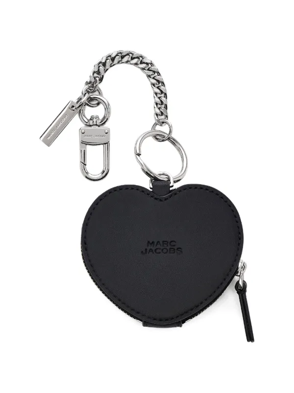 Marc Jacobs ハート クッキー レザーチャーム | ブラック | FARFETCH JP