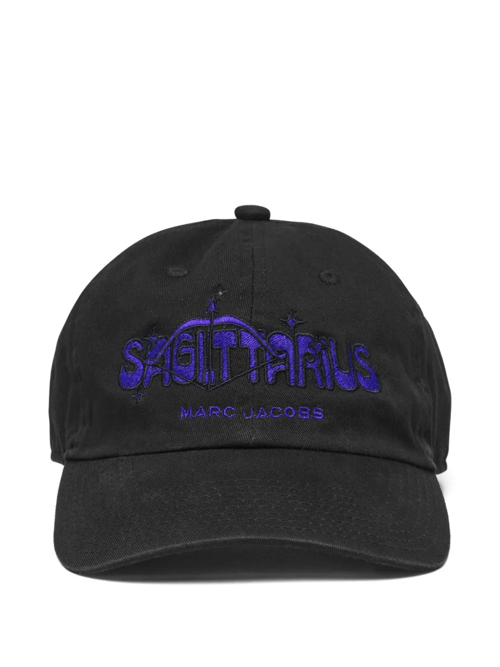 Marc Jacobs The Zodiac embroidered baseball cap - Schwarz