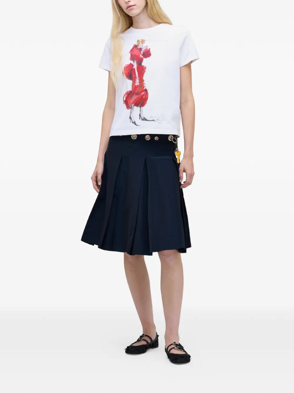  Marc Jacobs Round-neck Short-sleeve T-shirt - White 