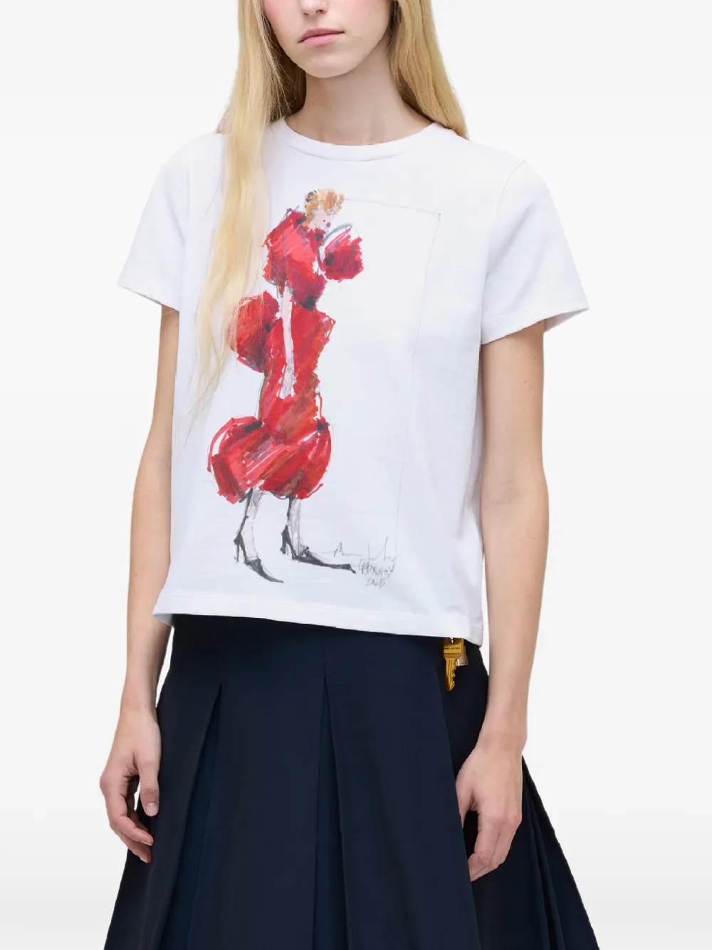 Marc Jacobs Look 33 T-shirt met korte mouwen Wit