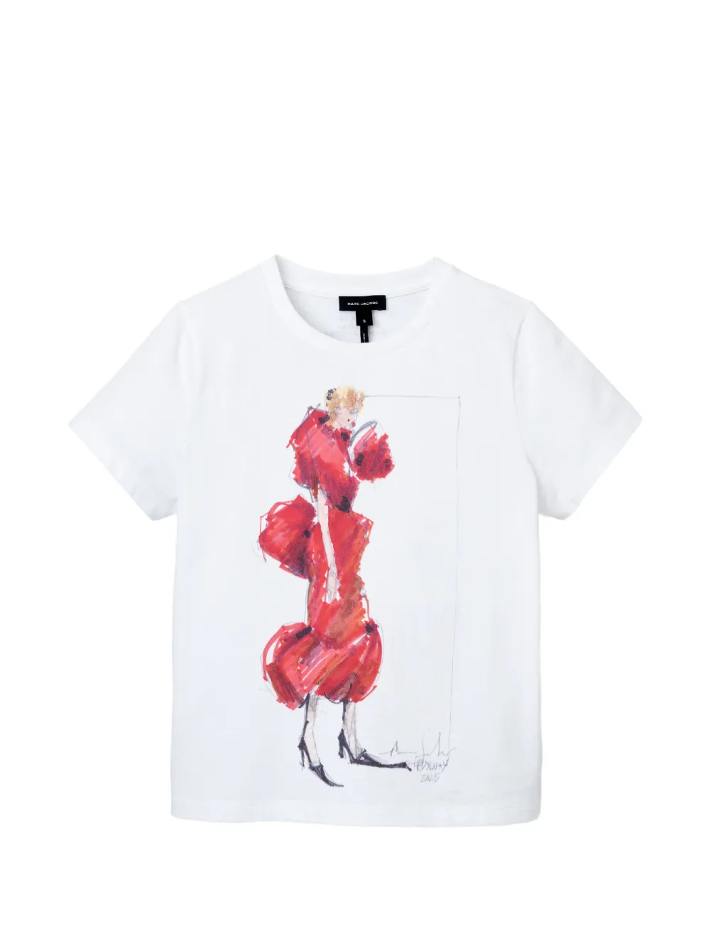 Marc Jacobs Round-neck Short-sleeve T-shirt In White