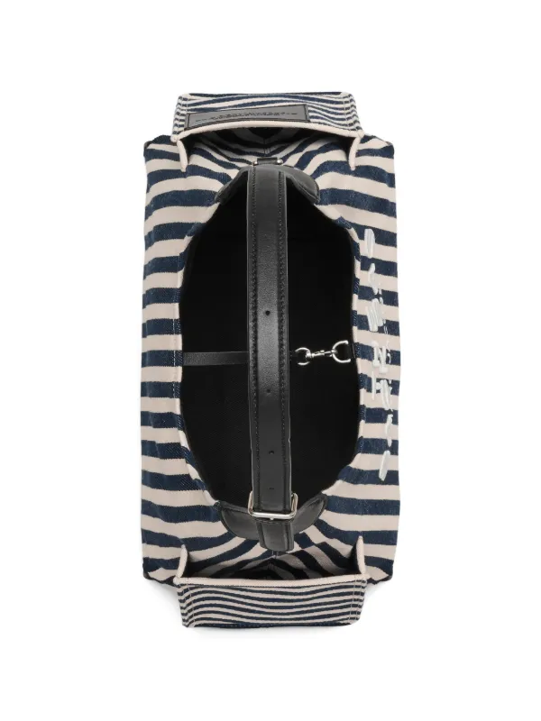 Marc Jacobs The Belted Canvas ストライプ ハンドバッグ | ブルー 