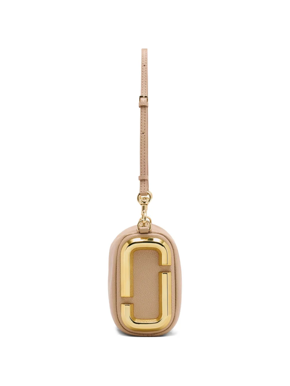 Marc Jacobs The Snapshot leren clutch Beige