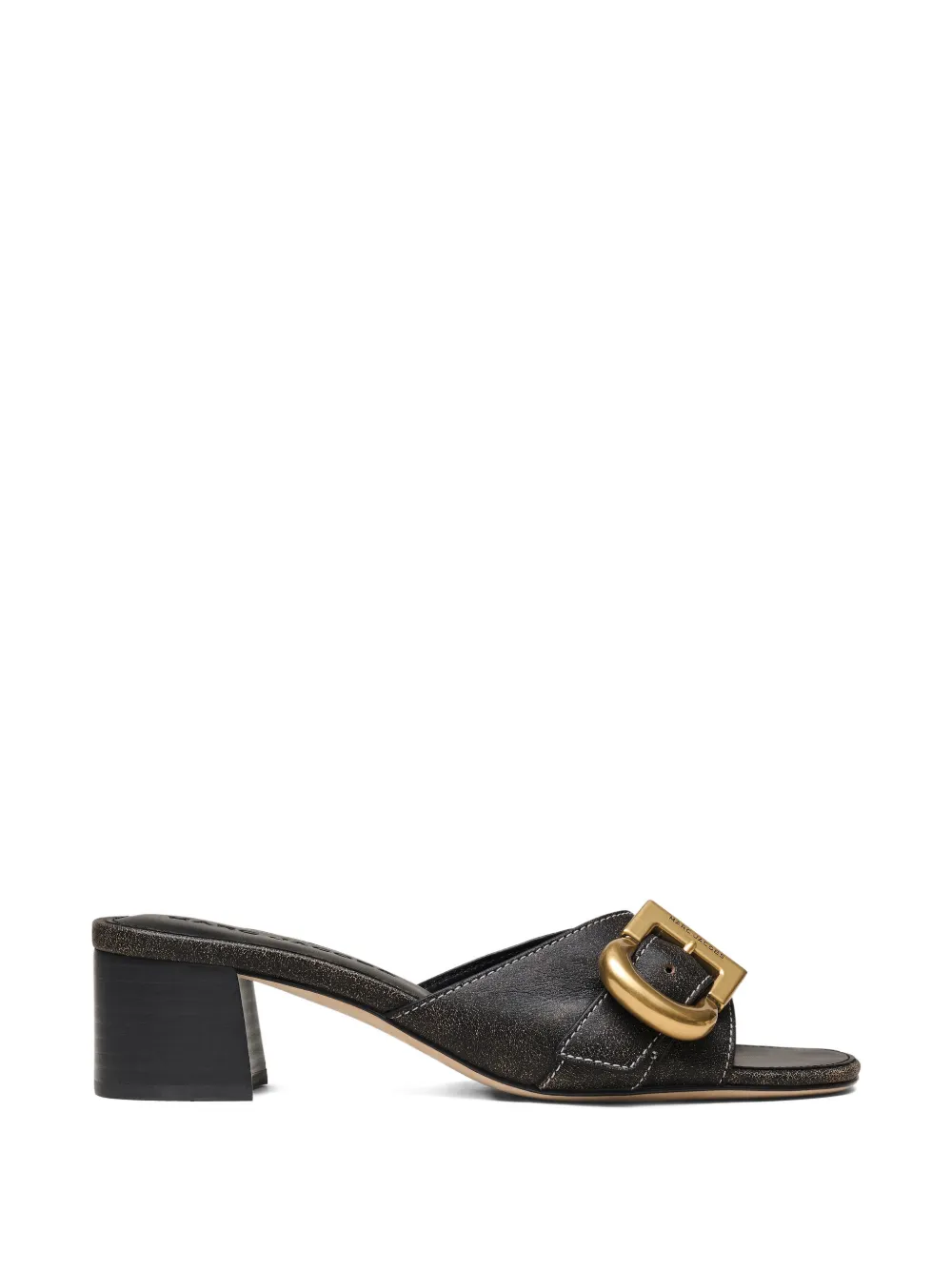 Marc Jacobs The Doll Buckle sandalen met hak Zwart