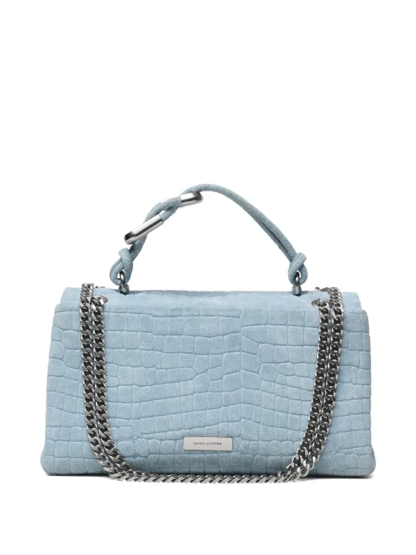 Marc Jacobs The Suede Croc dual-chain Shoulder Bag | Blue | FARFETCH