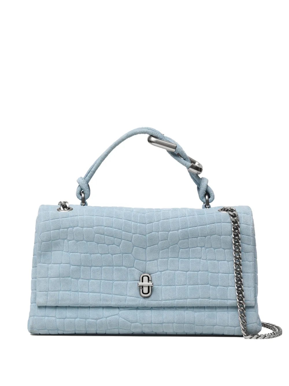 Marc Jacobs Borsa a spalla The Suede Croc - Blu