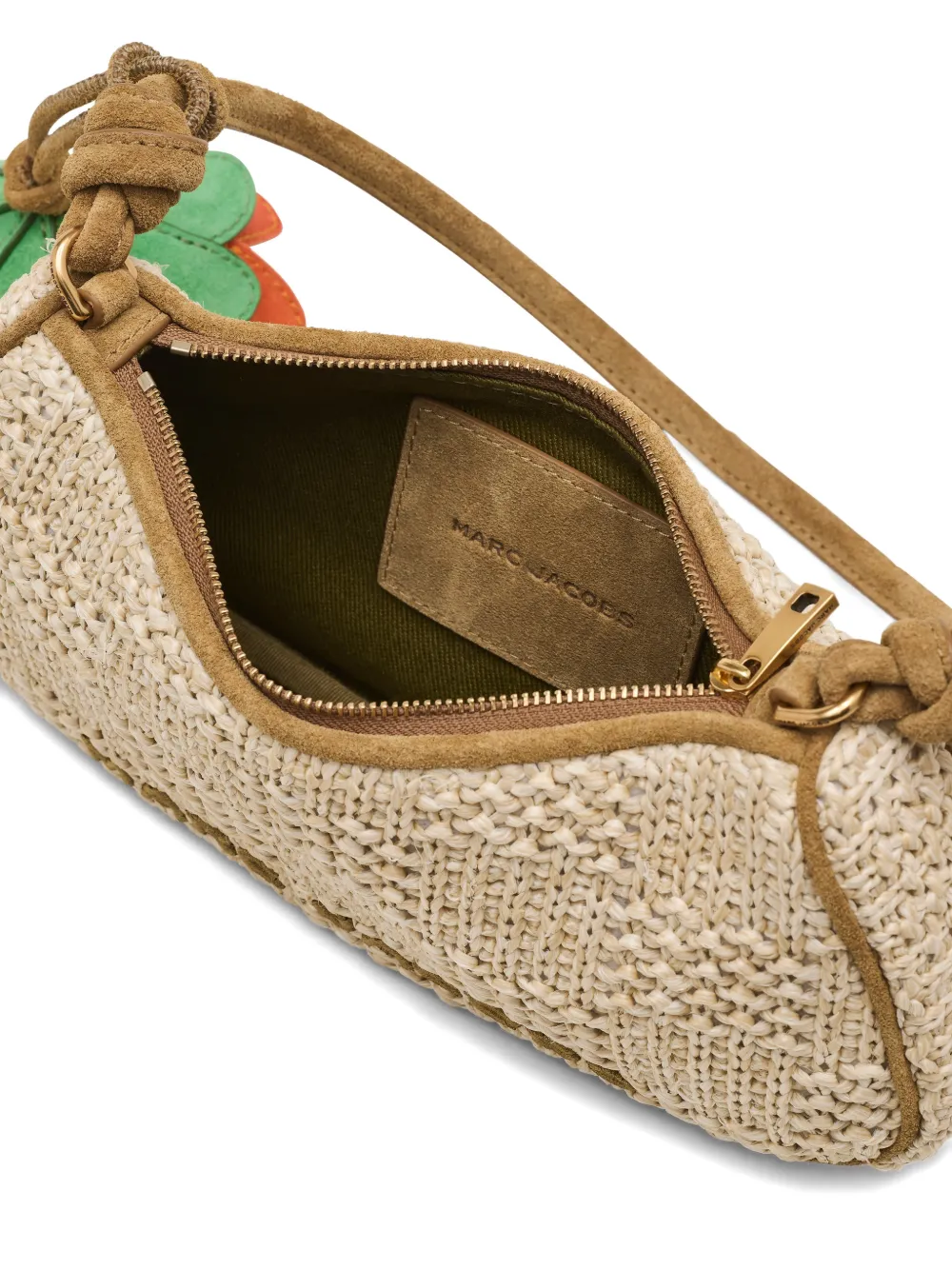 Marc Jacobs The Summer geweven shopper met bedel Beige