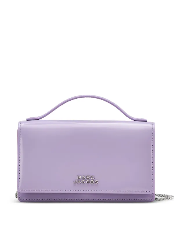 Marc Jacobs フラワー ミラー レザーミニバッグ | パープル | FARFETCH JP