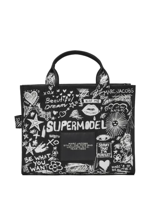 Marc Jacobs Bolsa tote The Medium Punk Scribble Canvas