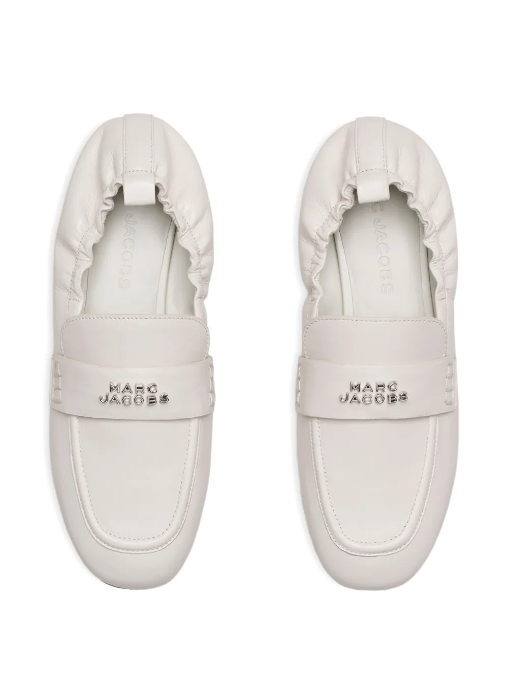 Marc Jacobs Leren loafers Beige