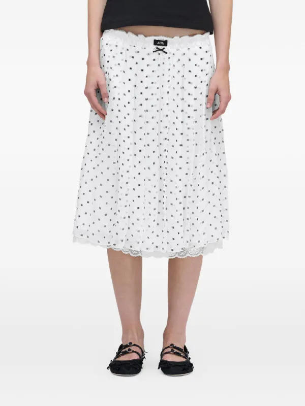 Marc Jacobs レースディテール スカート | ホワイト | FARFETCH JP