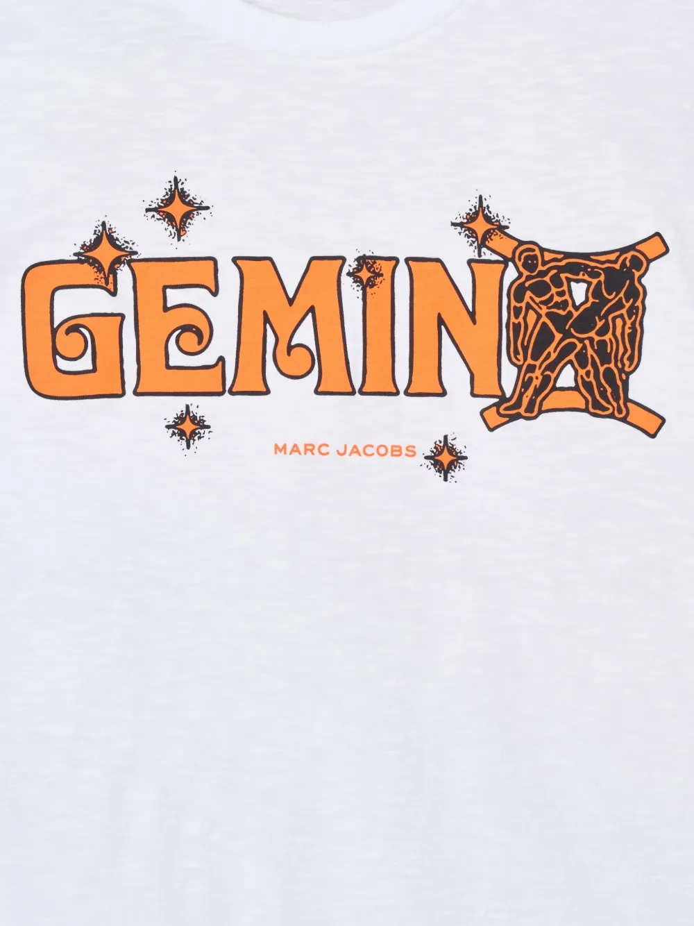 Marc Jacobs The Zodiac T-shirt met Gemini-print Wit
