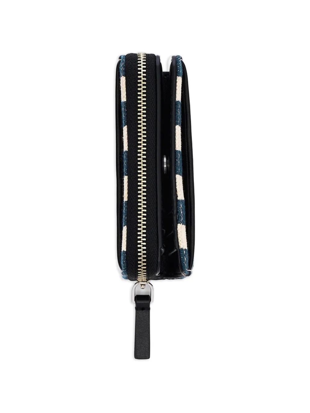  Marc Jacobs Striped Canvas Mini Compact Wallet - Blue 